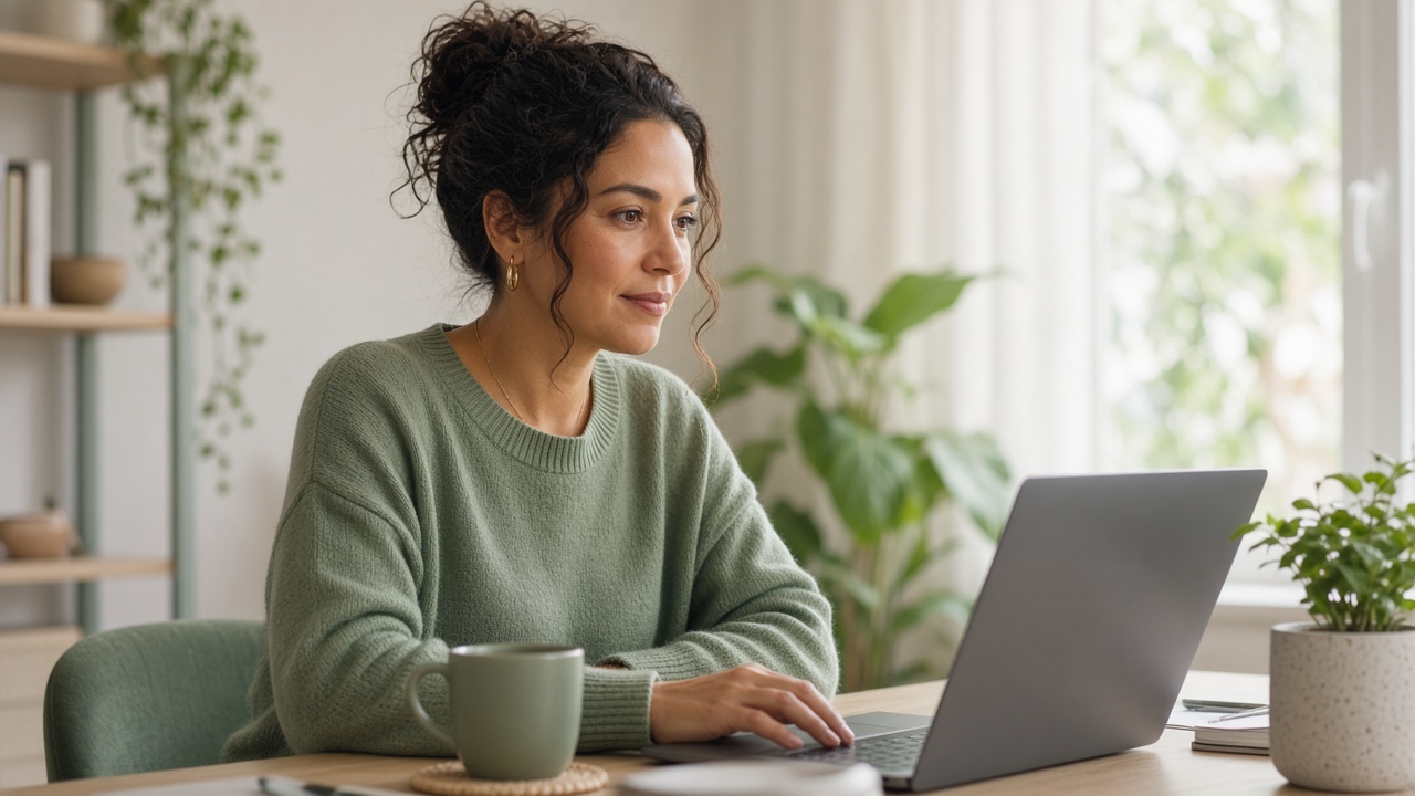 Atendimento de terapia online por vídeo